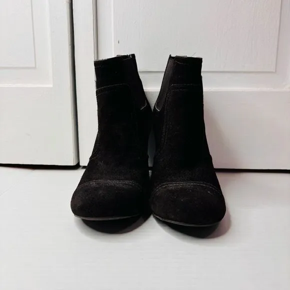 TORY BURCH Adrienne Brown Suede Ankle Booties