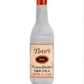 Toto's Handmade Vodka Bottle Dog Toy With Squeaker