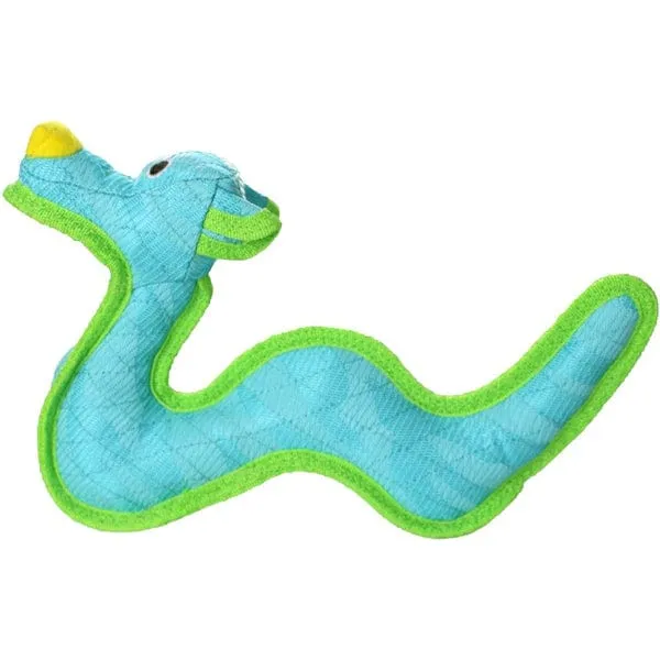 Tuffy DuraForce Blue Dragon Plush Dog Toy
