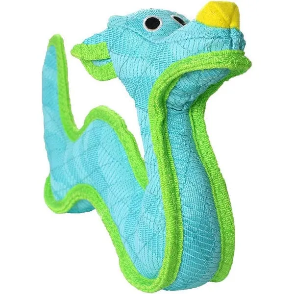 Tuffy DuraForce Blue Dragon Plush Dog Toy