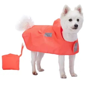 Water Repellent Reflective Dog Rain Poncho for Pets