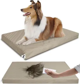 XXL Dog Crate Bed, Outdoor Waterproof Dog Beds Orthopedic Pet Mat with Removable Cover, Large Size Crate Mat
